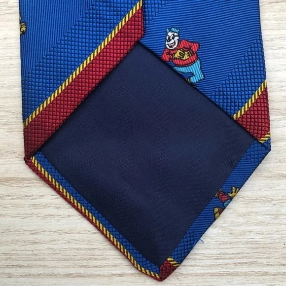 Disney Collection Silk Tie Royal Blue/Red!